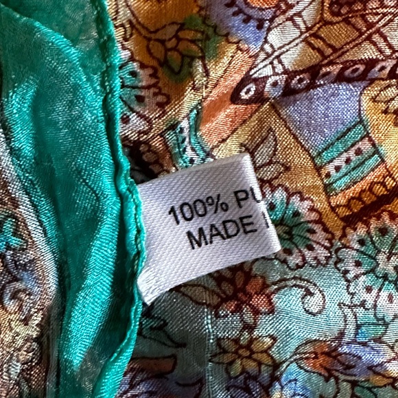 100% Pure Silk Long Scarf For Women - Picture 6 of 11